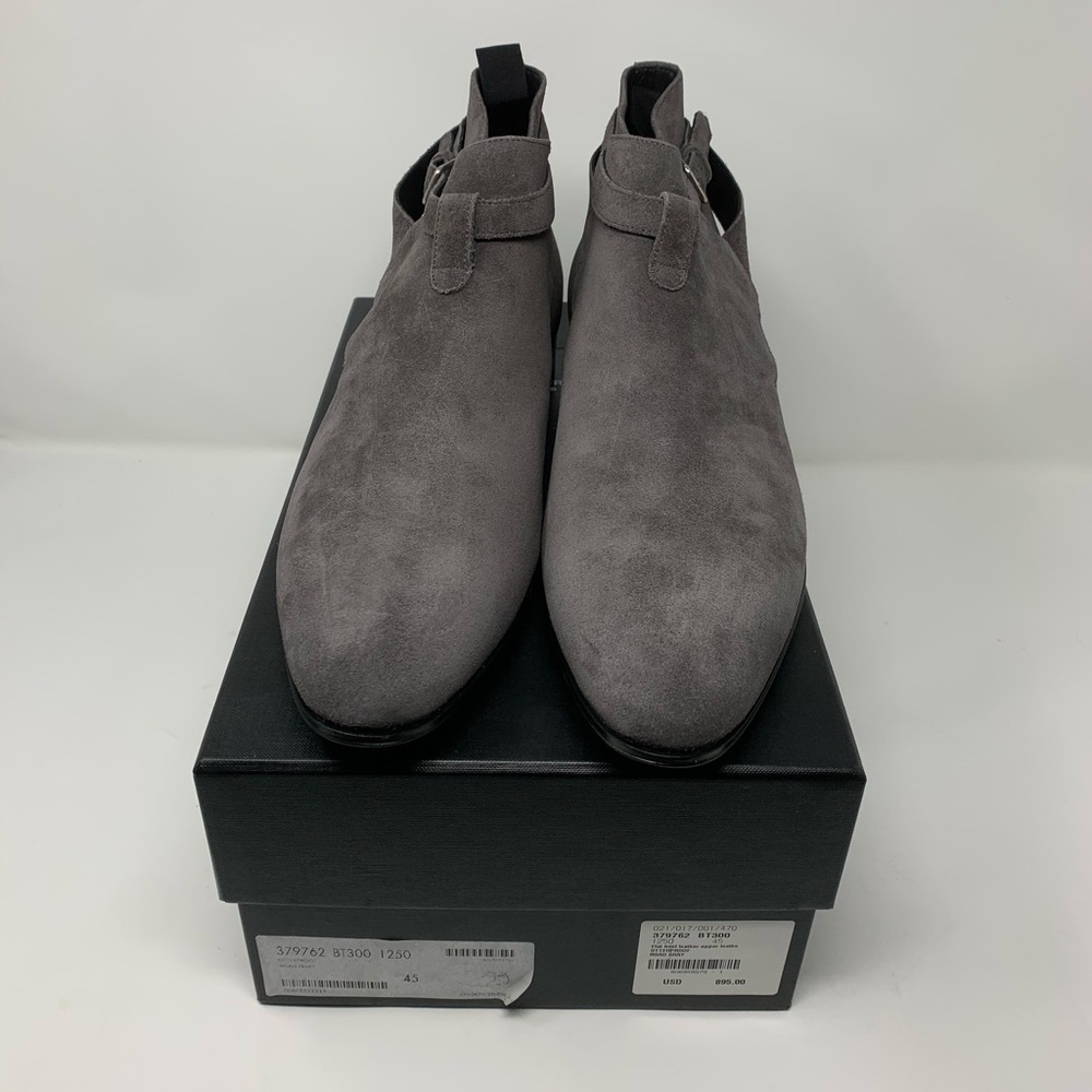 Saint Laurent gray cropped Jodhpurs